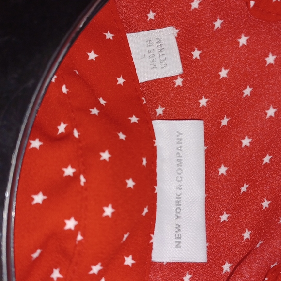 Ny & Co Red/White Stars Playsuit W/Button down front and loose shorts NEW COND - Picture 6 of 10